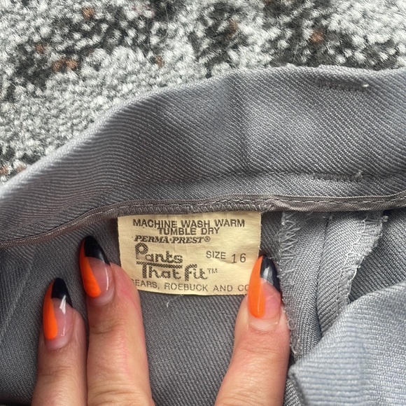 Sears Blazers That Fit Vintage Two Piece Suit Gray 16 - Picture 8 of 10